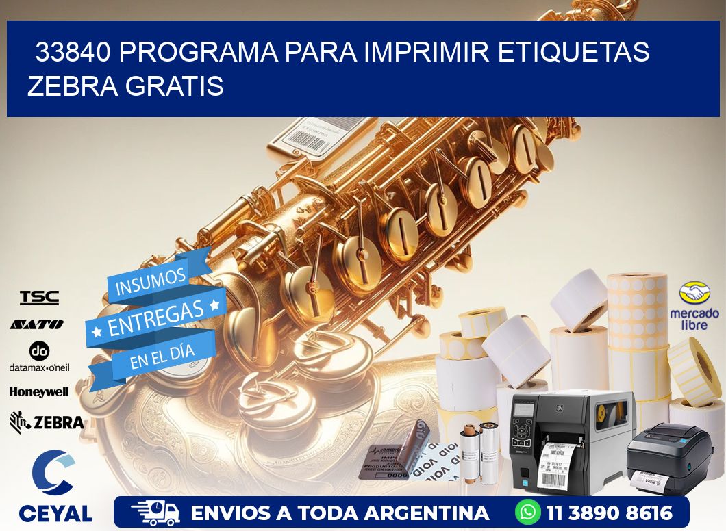 33840 Programa para imprimir etiquetas Zebra gratis
