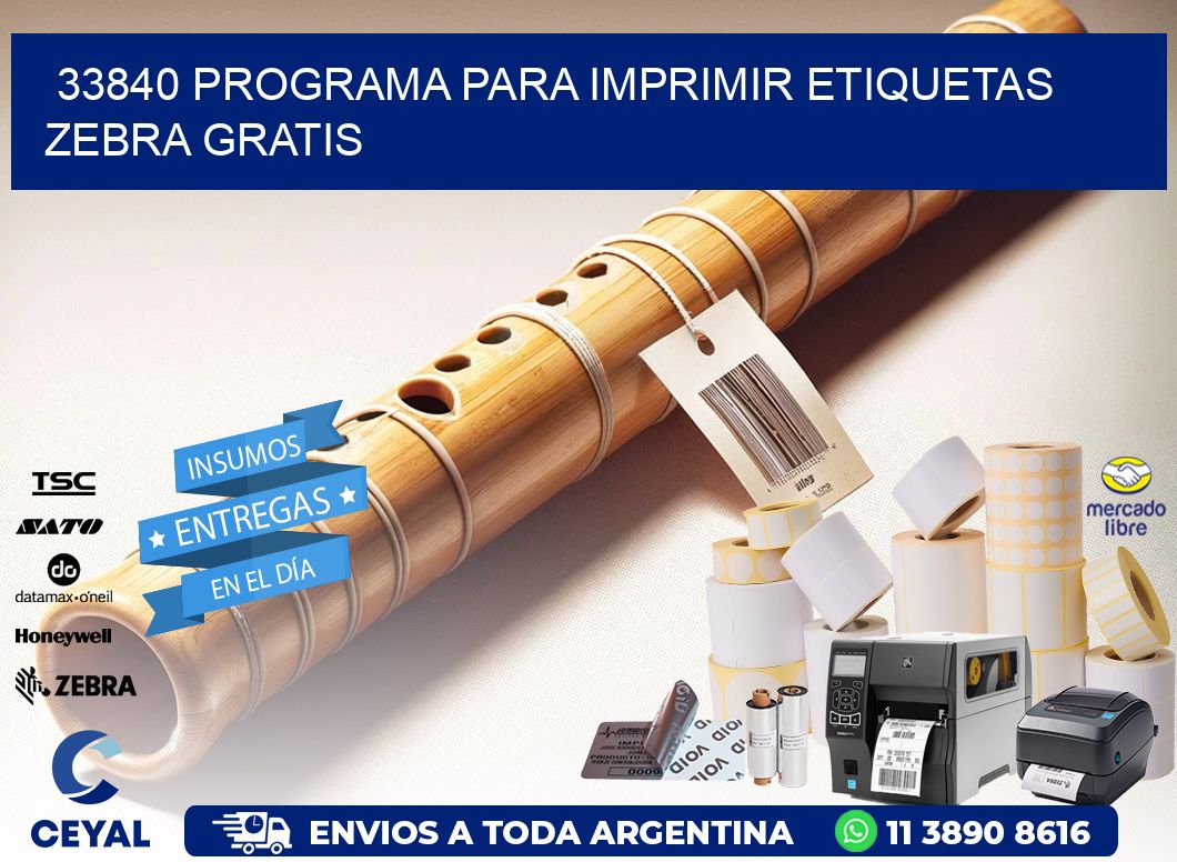 33840 Programa para imprimir etiquetas Zebra gratis