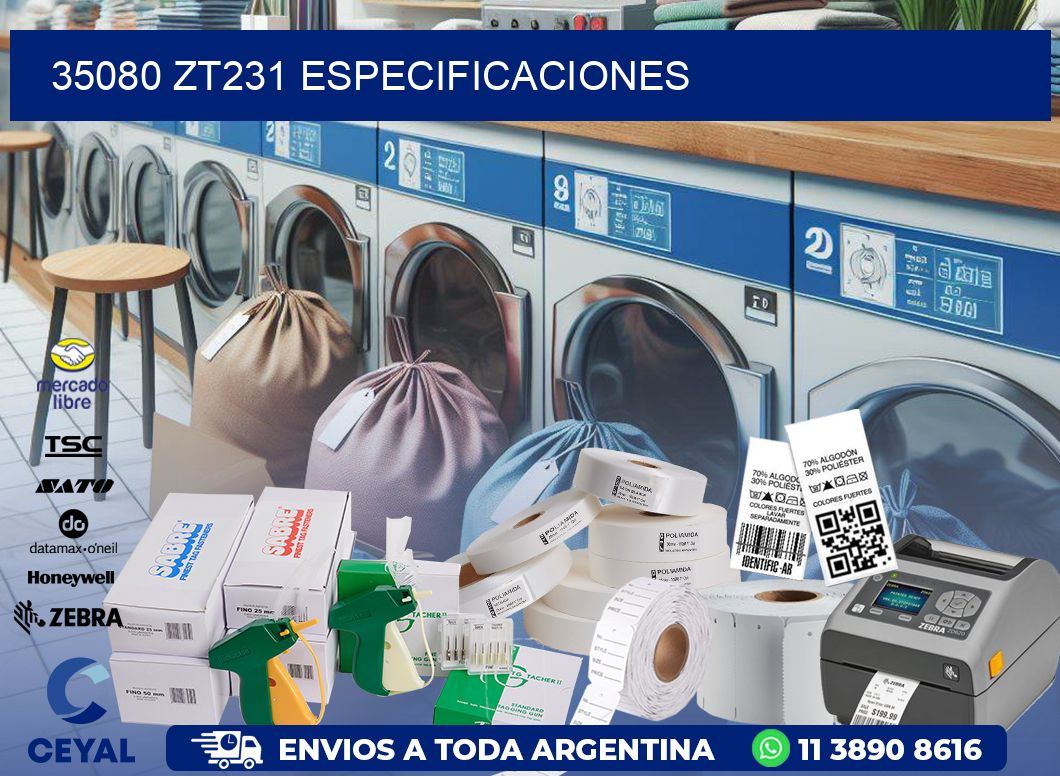35080 ZT231 especificaciones