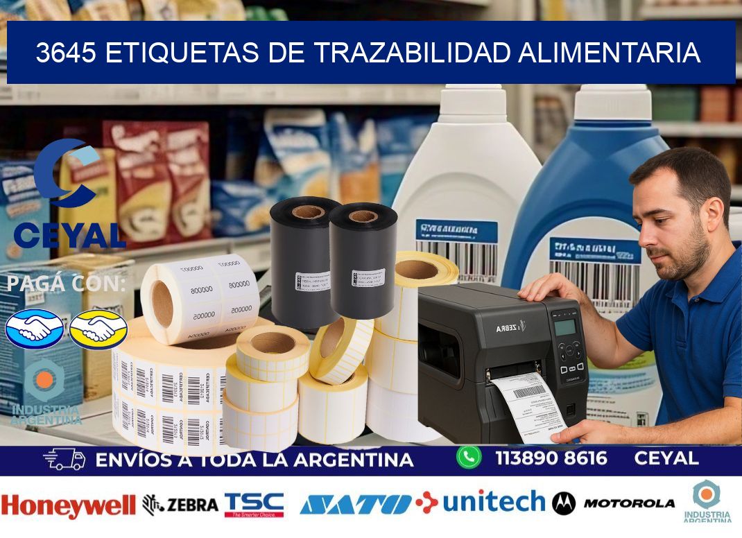 3645 Etiquetas de trazabilidad alimentaria