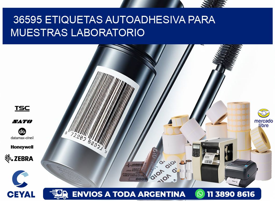 36595 etiquetas autoadhesiva para muestras laboratorio