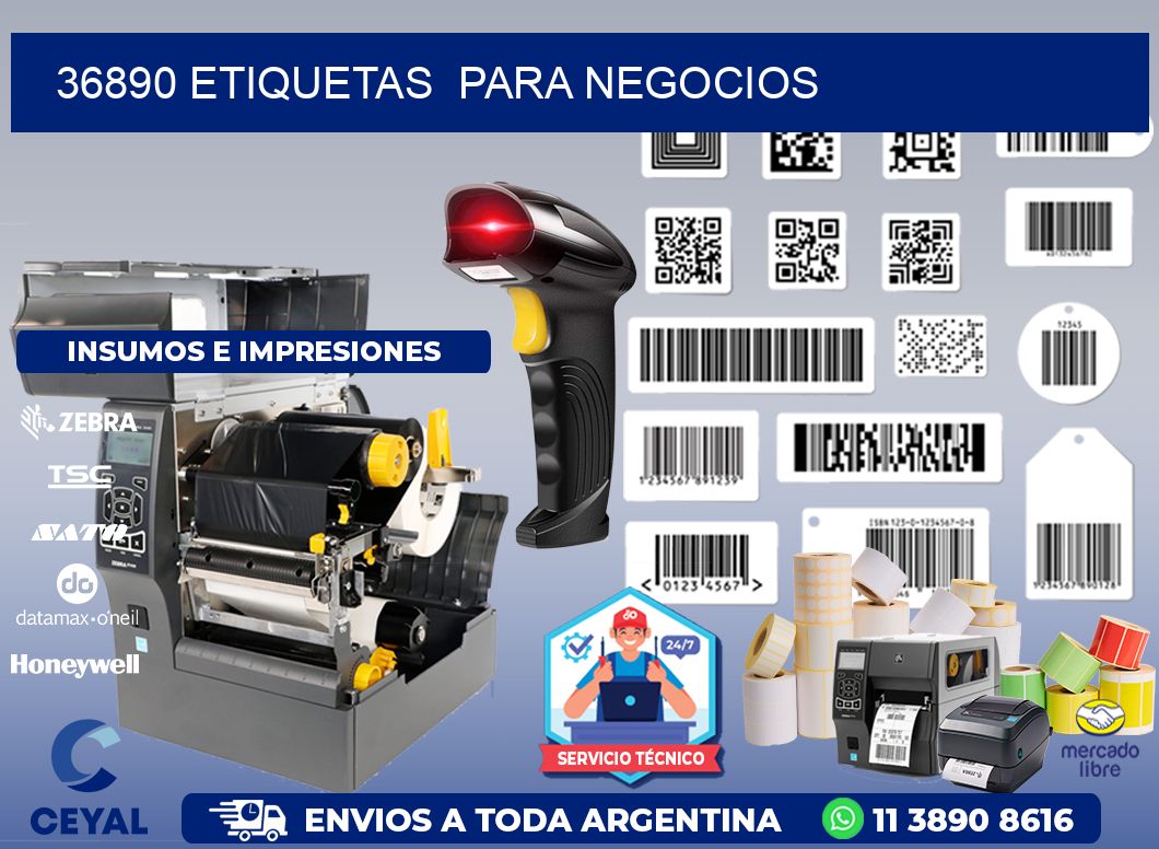 36890 etiquetas  para negocios