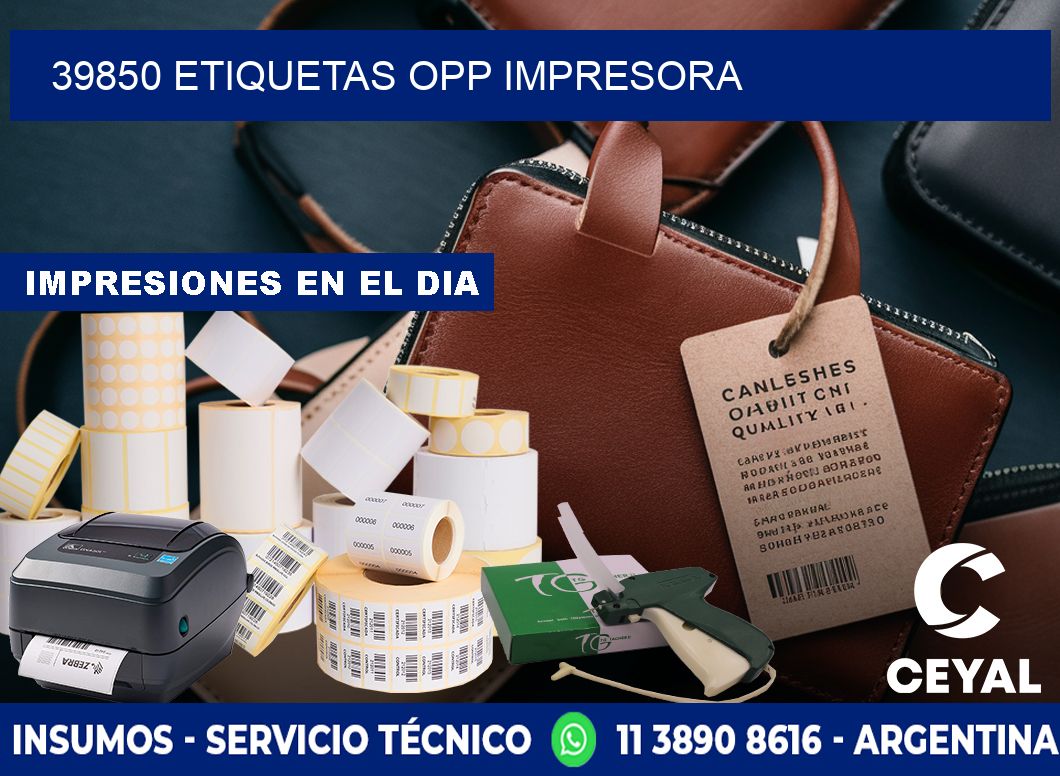 39850 etiquetas opp impresora