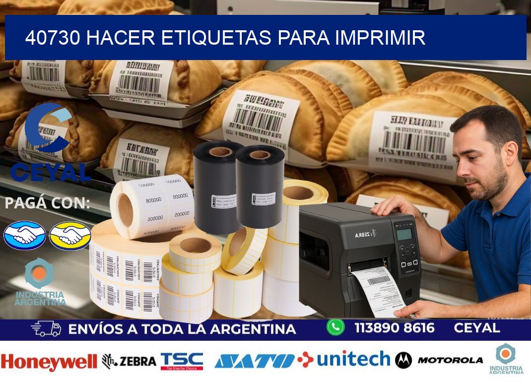 40730 Hacer etiquetas para imprimir