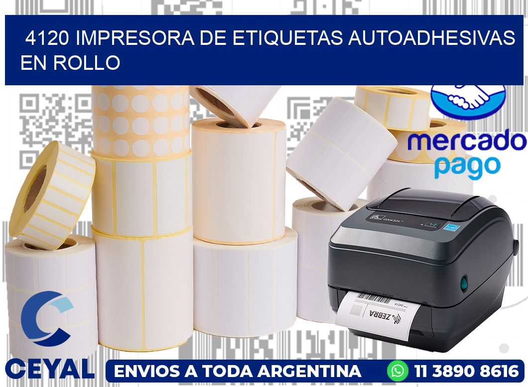 4120 impresora de etiquetas autoadhesivas en rollo