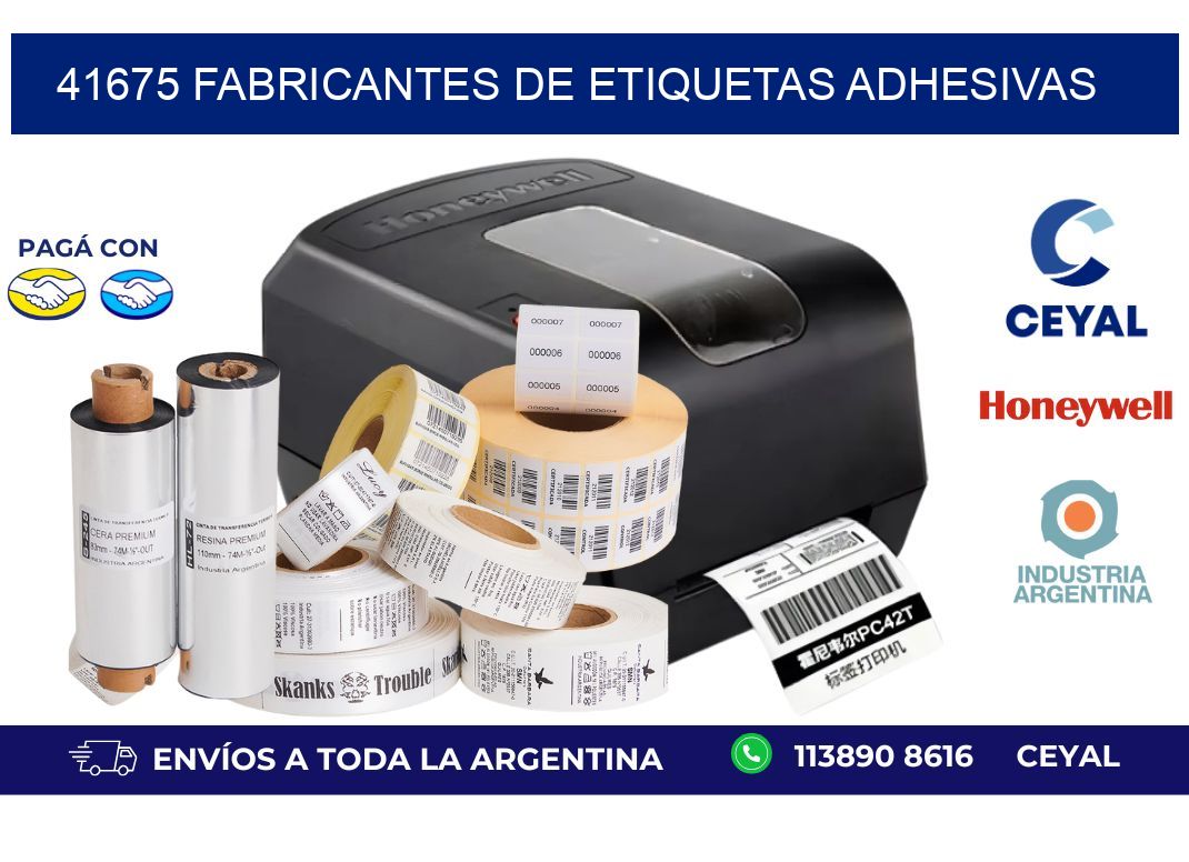 41675 Fabricantes de etiquetas adhesivas