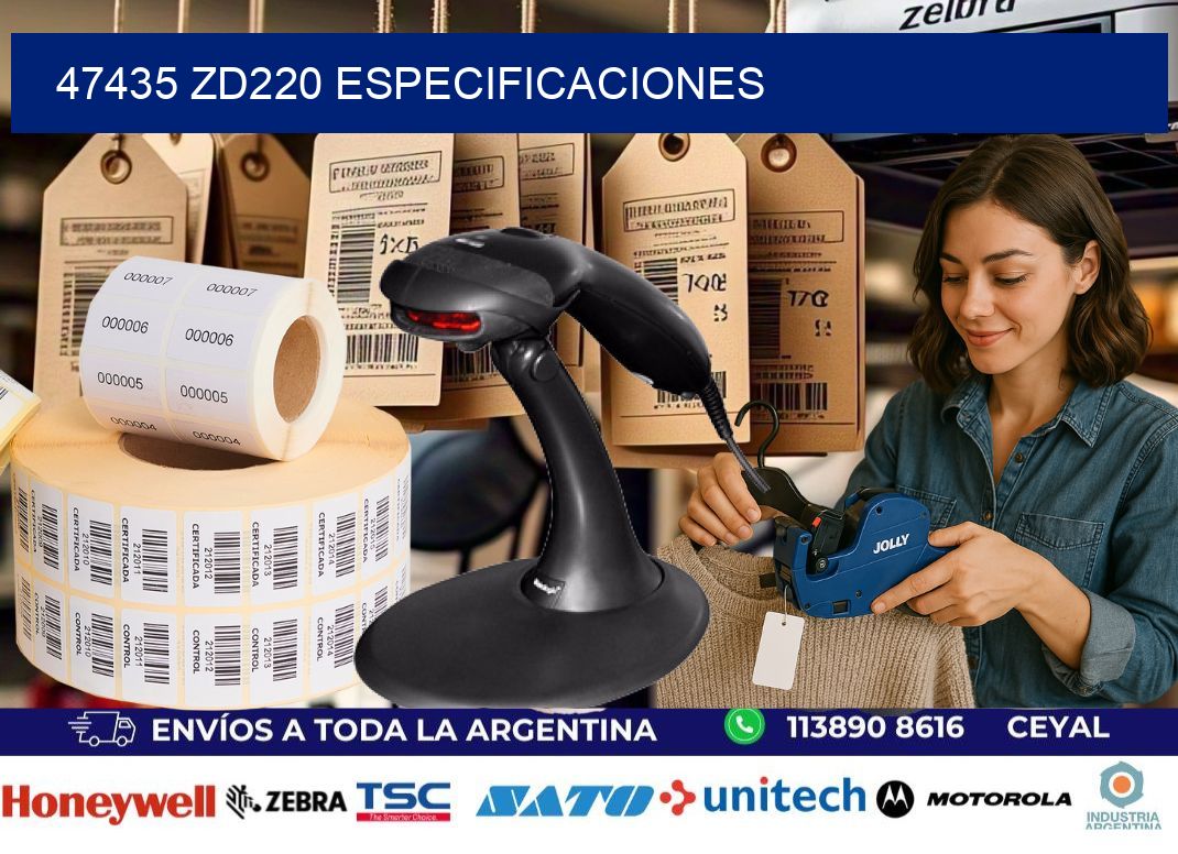 47435 ZD220 especificaciones