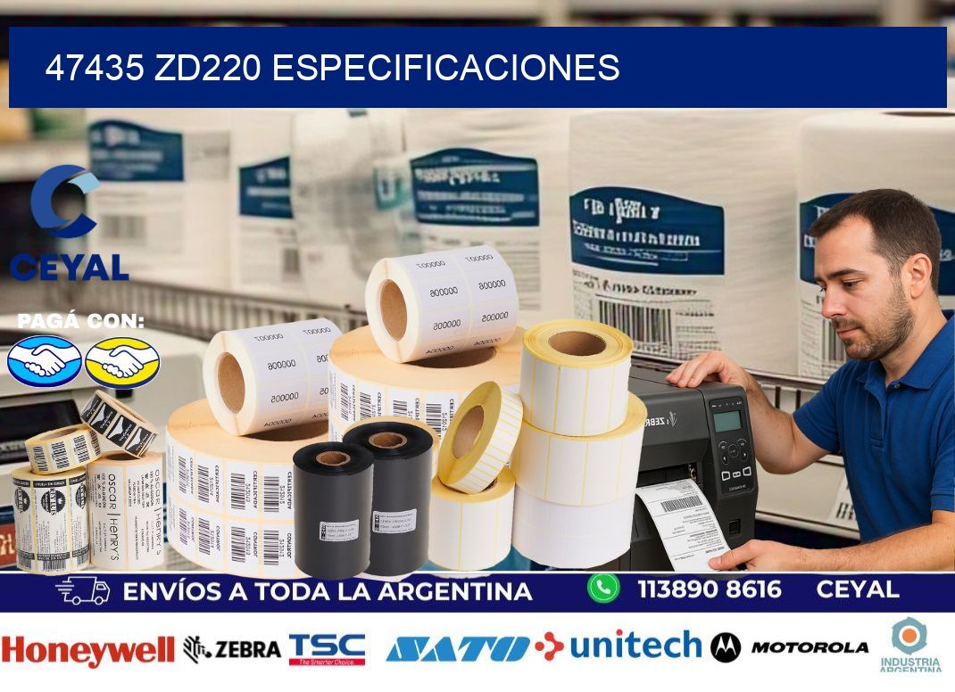 47435 ZD220 especificaciones