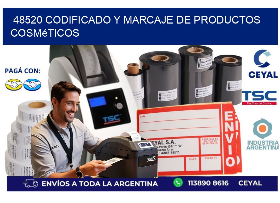48520 codificado y marcaje de productos cosméticos