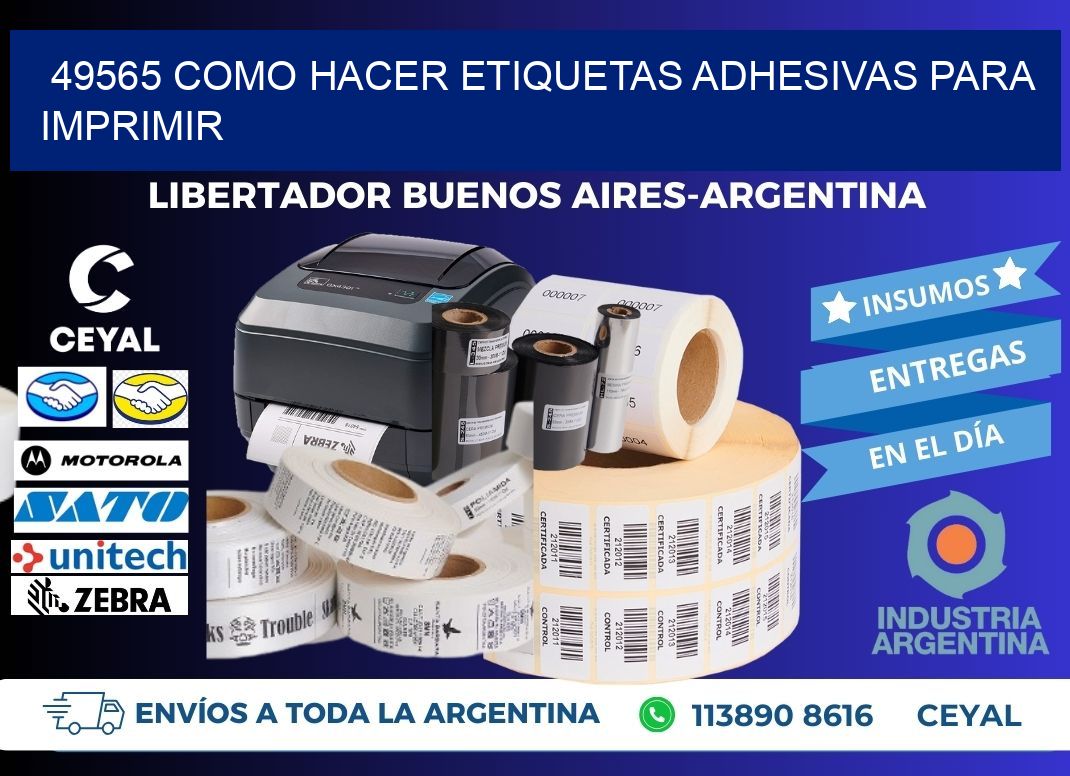 49565 Como hacer etiquetas adhesivas para imprimir