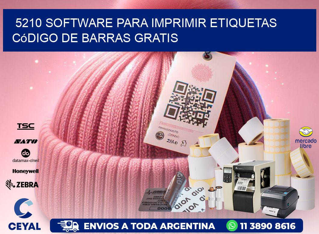 5210 Software para imprimir etiquetas código de barras gratis