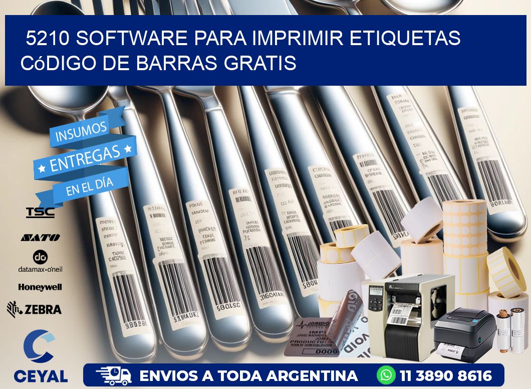 5210 Software para imprimir etiquetas código de barras gratis