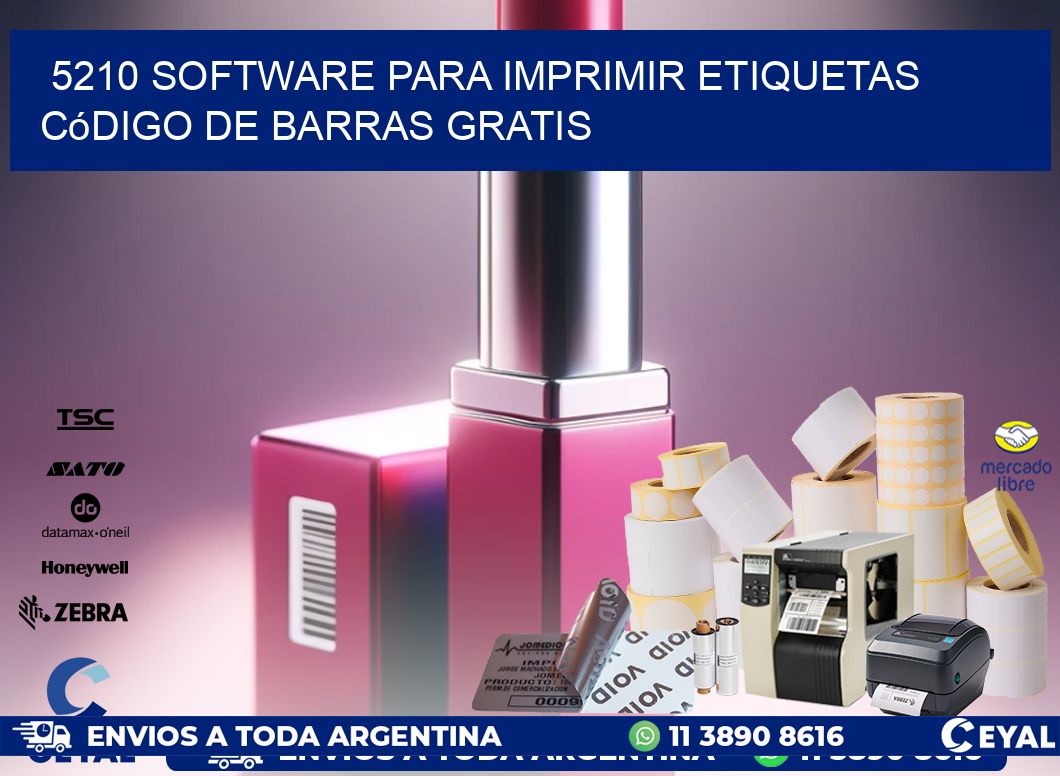5210 Software para imprimir etiquetas código de barras gratis