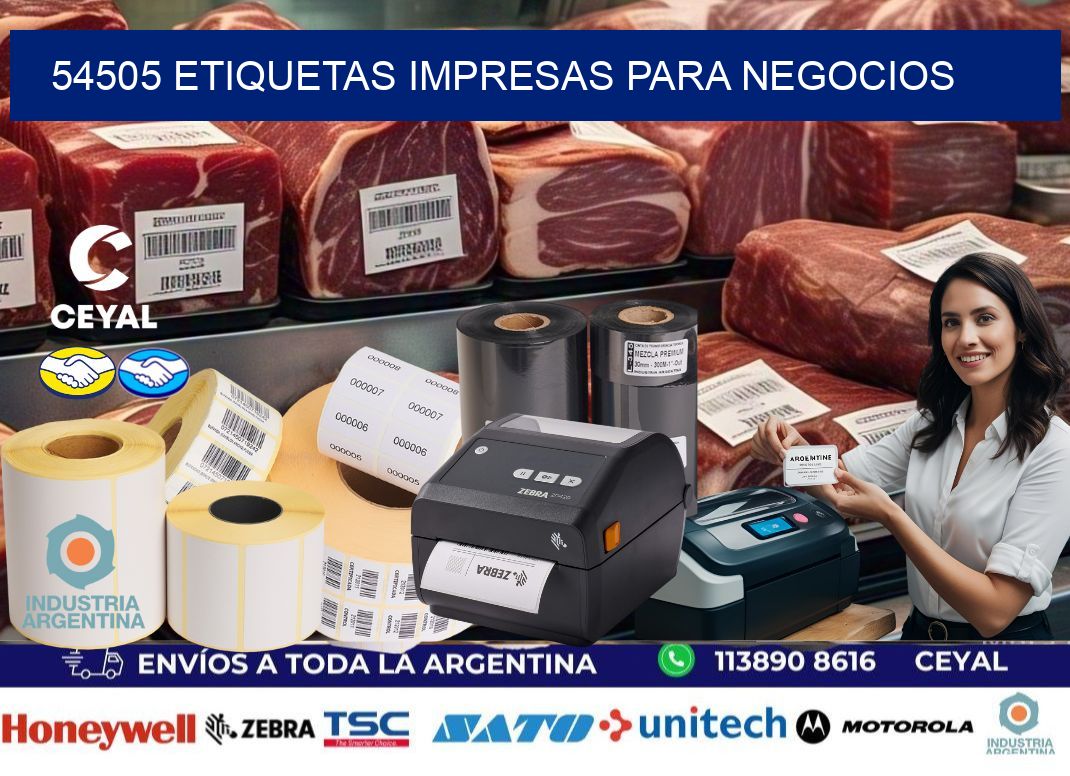 54505 etiquetas impresas para negocios