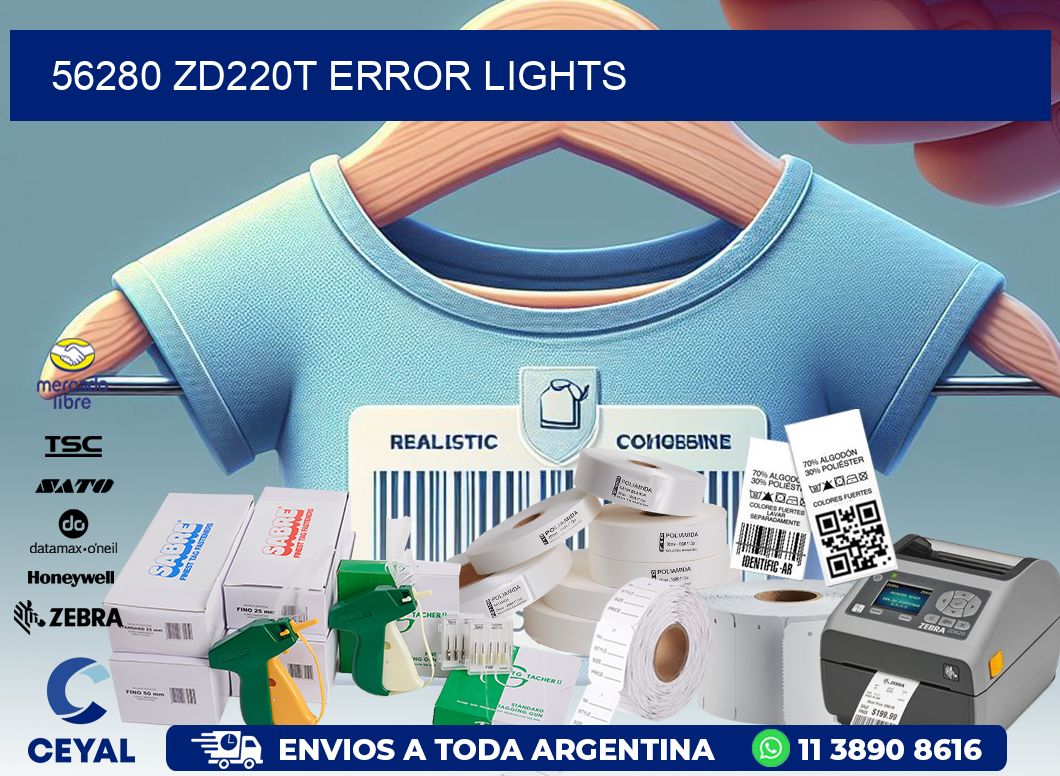 56280 ZD220t error lights