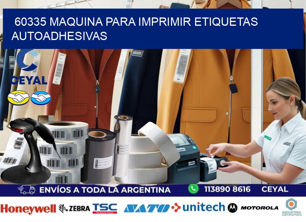 60335 maquina para imprimir etiquetas autoadhesivas