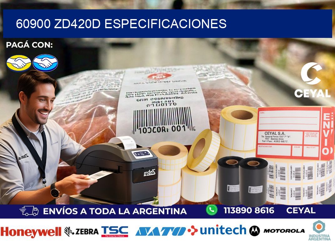 60900 ZD420d especificaciones