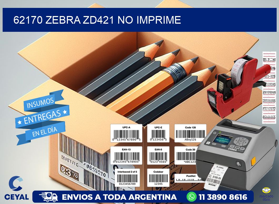 62170 Zebra ZD421 no imprime