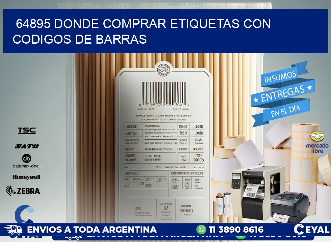 64895 Donde comprar etiquetas con codigos de barras