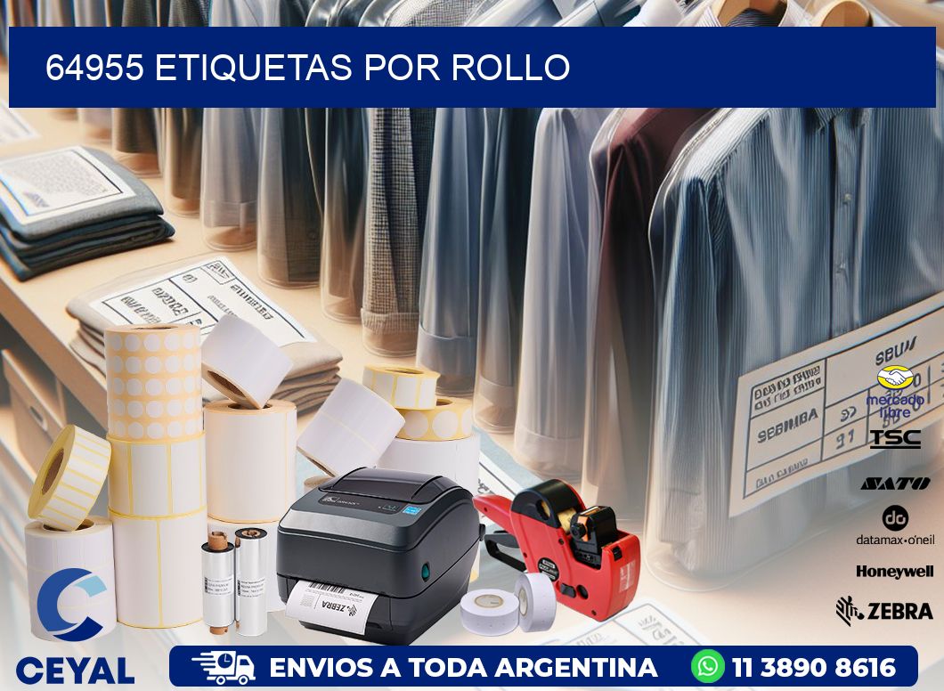 64955 Etiquetas por rollo