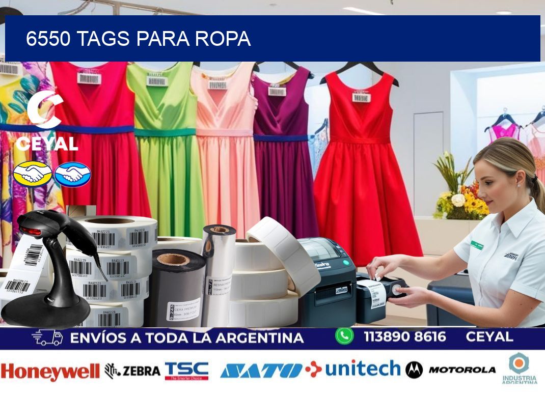 6550 Tags para ropa