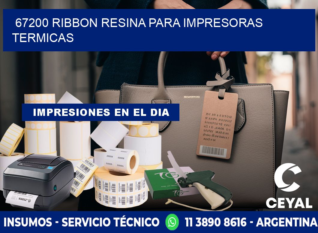 67200 ribbon resina para impresoras termicas