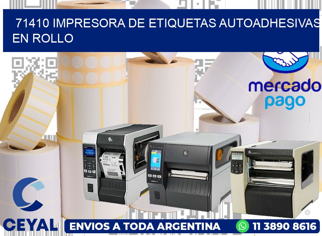 71410 impresora de etiquetas autoadhesivas en rollo