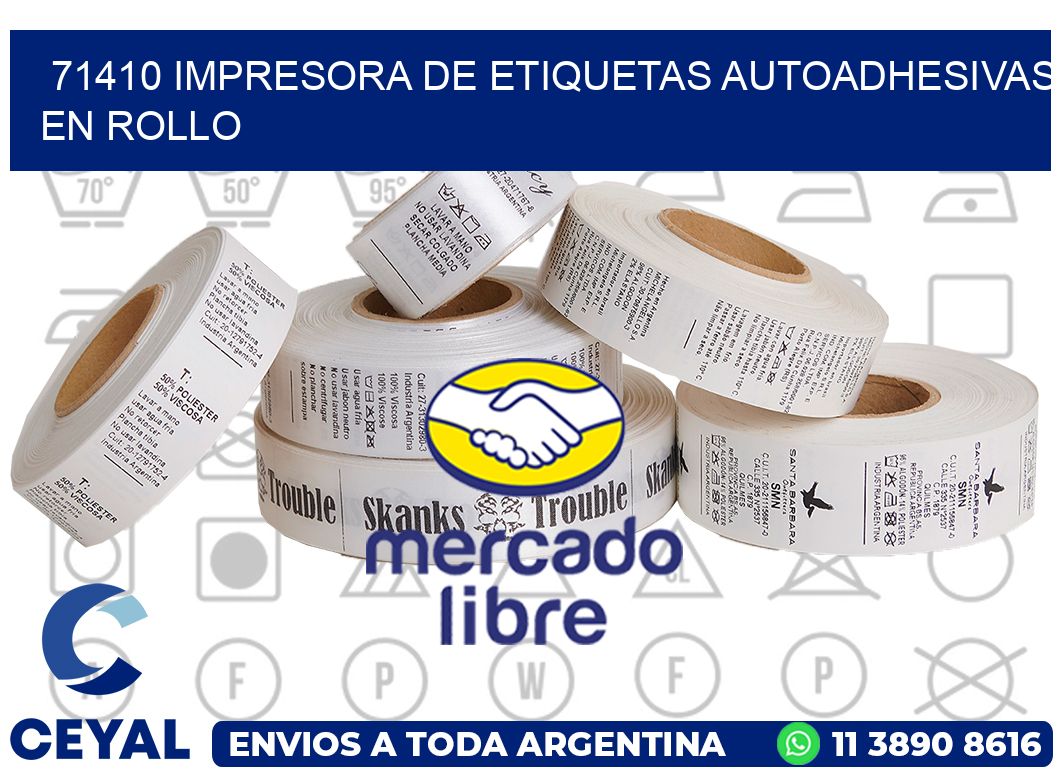 71410 impresora de etiquetas autoadhesivas en rollo
