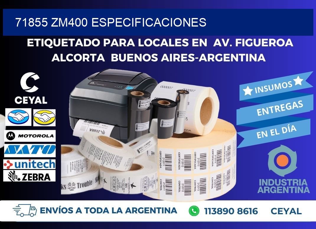 71855 ZM400 especificaciones