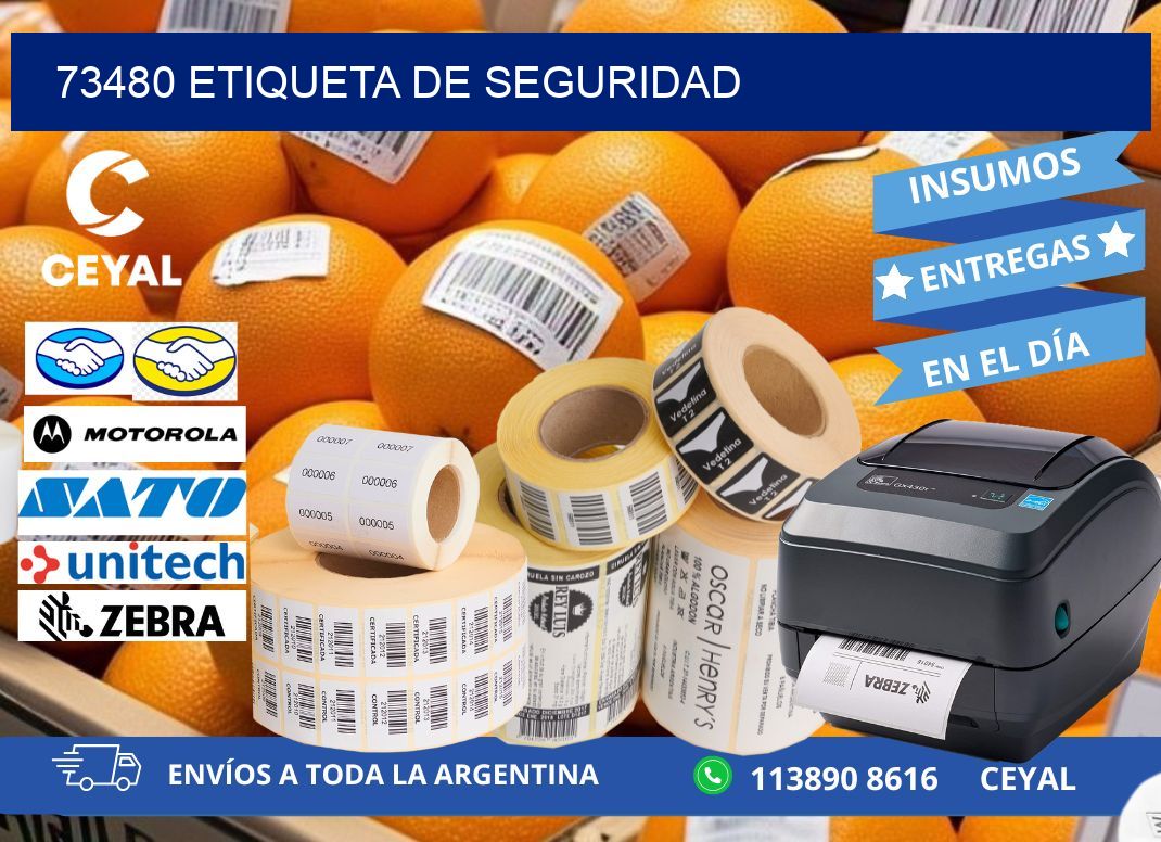 73480 Etiqueta de seguridad