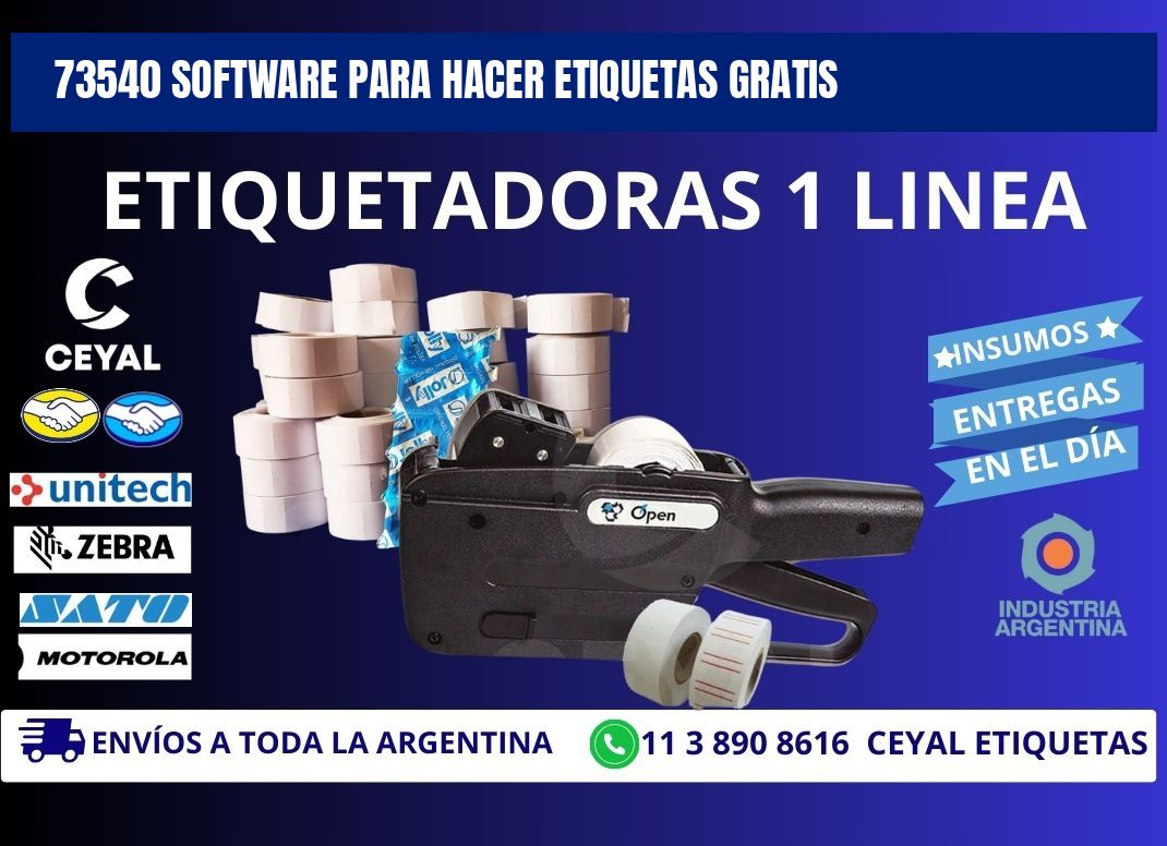 73540 Software para hacer etiquetas gratis