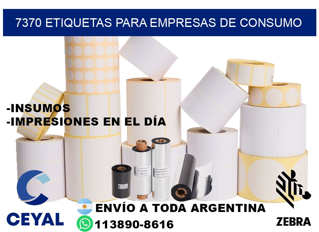7370 Etiquetas para empresas de consumo