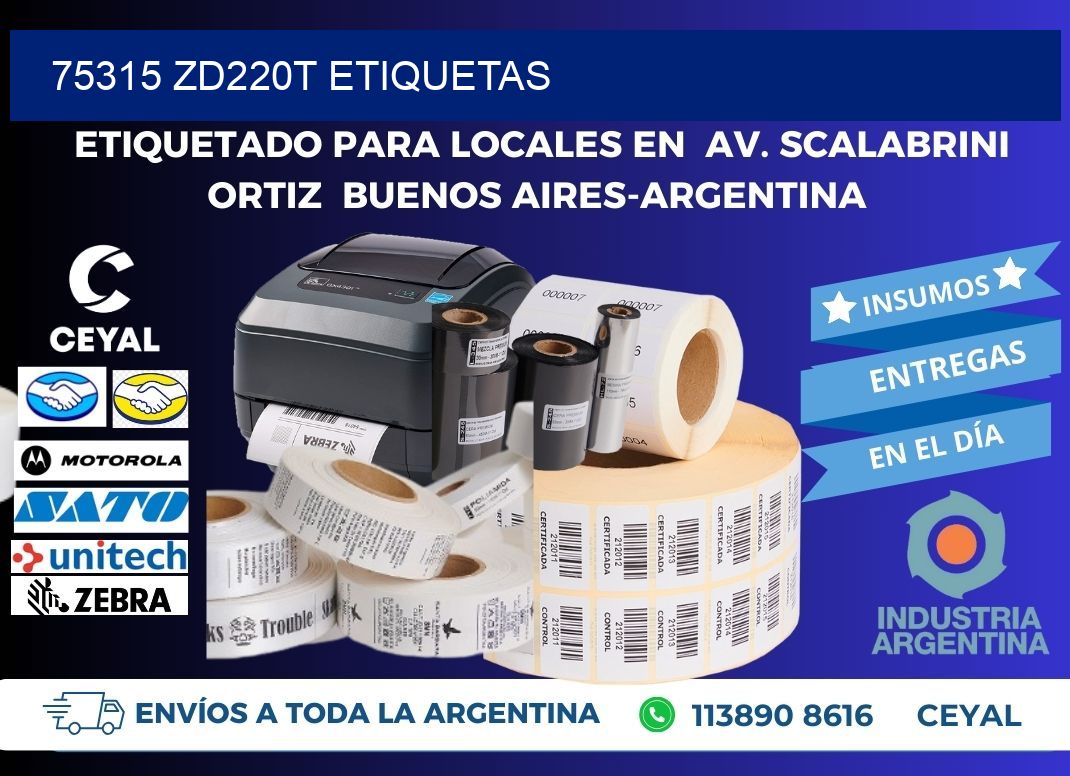75315 ZD220t etiquetas