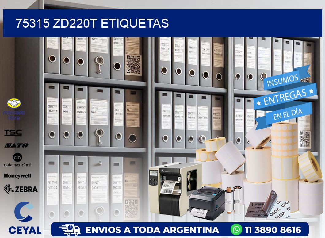 75315 ZD220t etiquetas