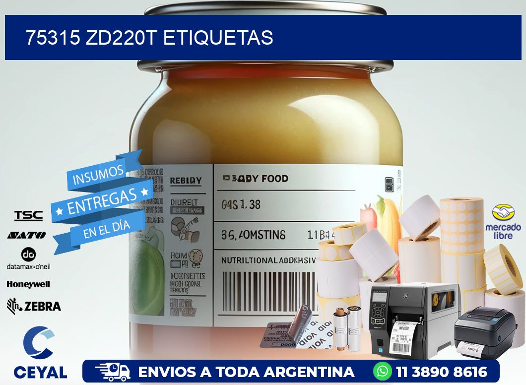 75315 ZD220t etiquetas
