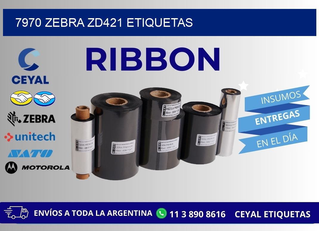 7970 Zebra ZD421 etiquetas