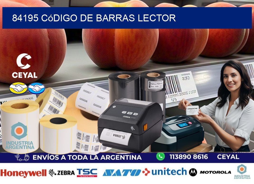 84195 Código de barras lector