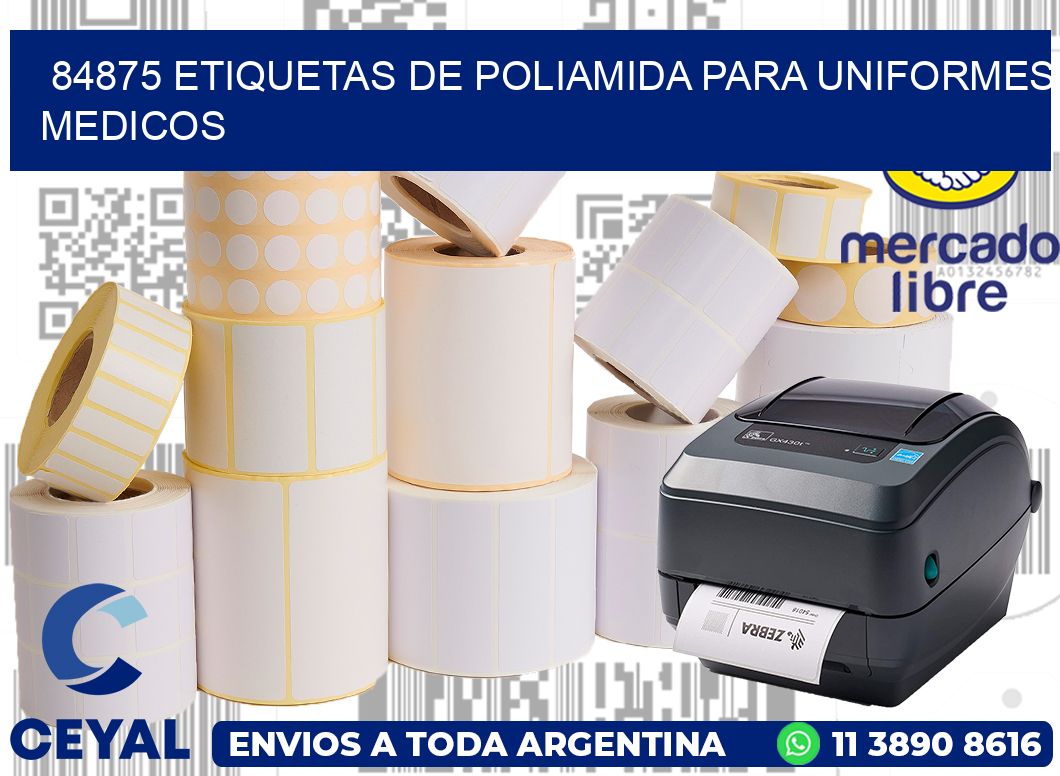 84875 Etiquetas de poliamida para uniformes medicos