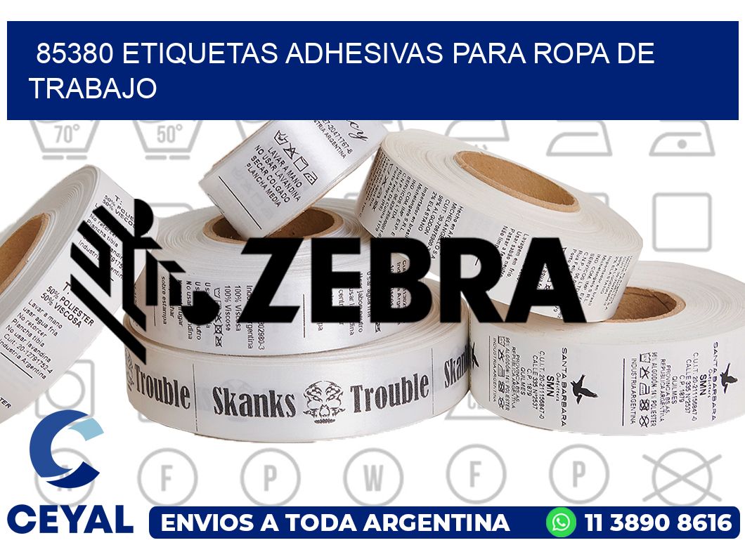 85380 Etiquetas adhesivas para ropa de trabajo