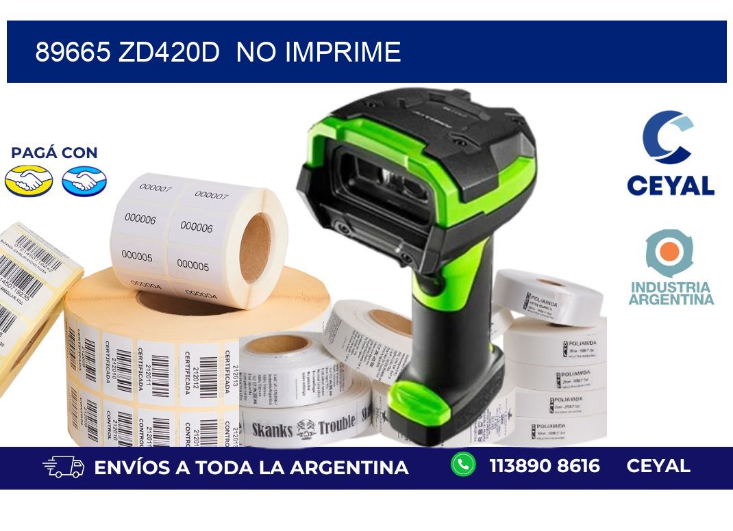 89665 ZD420d  no imprime