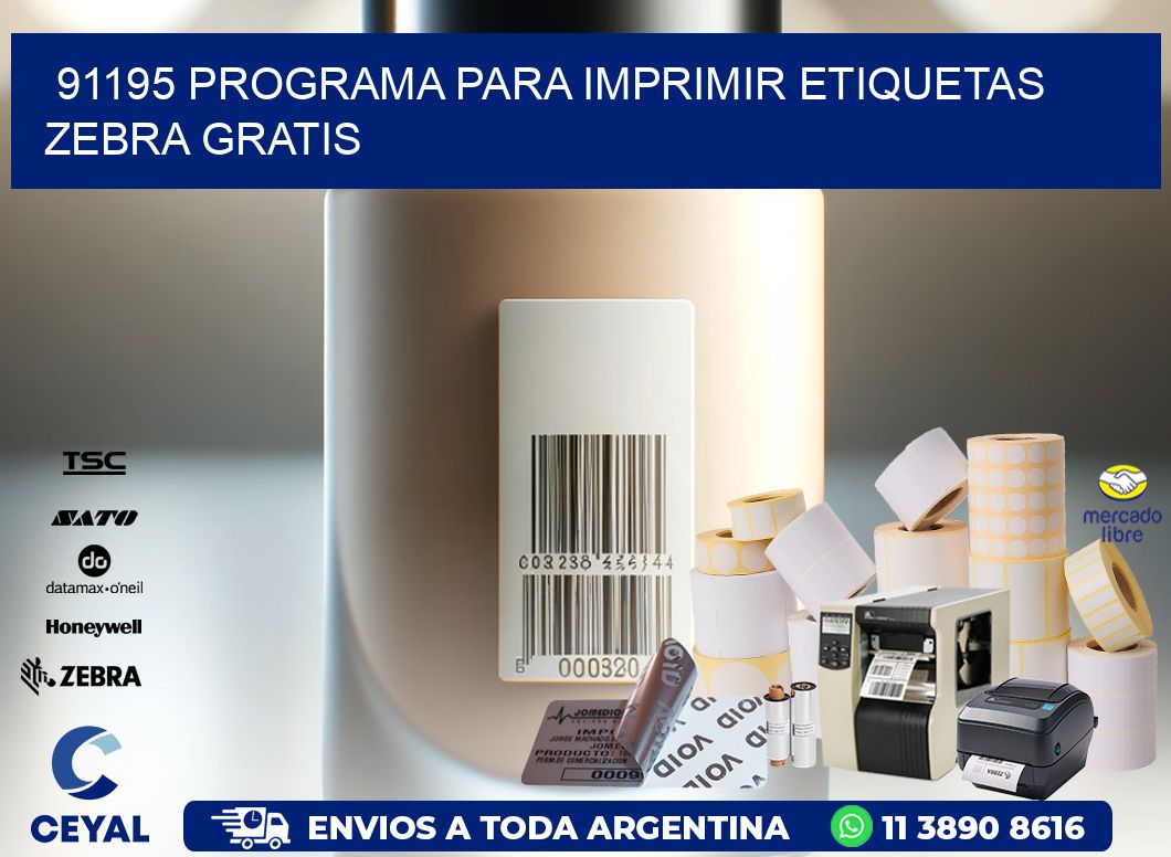 91195 Programa para imprimir etiquetas Zebra gratis