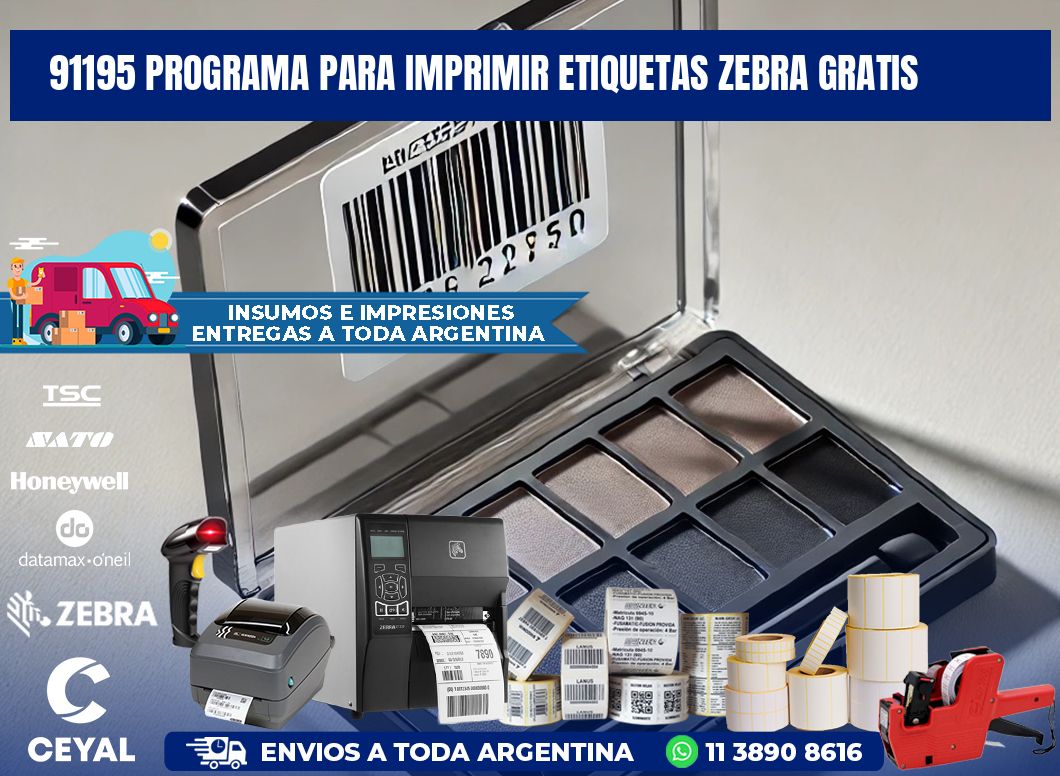 91195 Programa para imprimir etiquetas Zebra gratis
