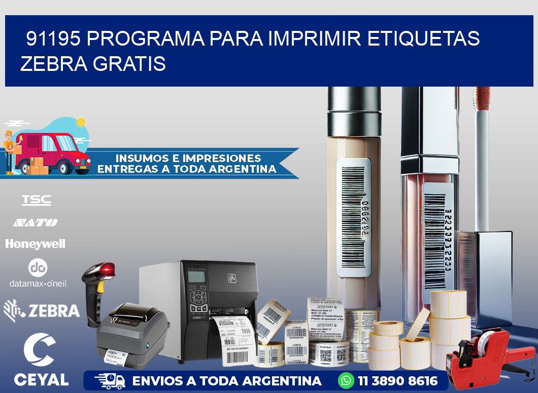 91195 Programa para imprimir etiquetas Zebra gratis