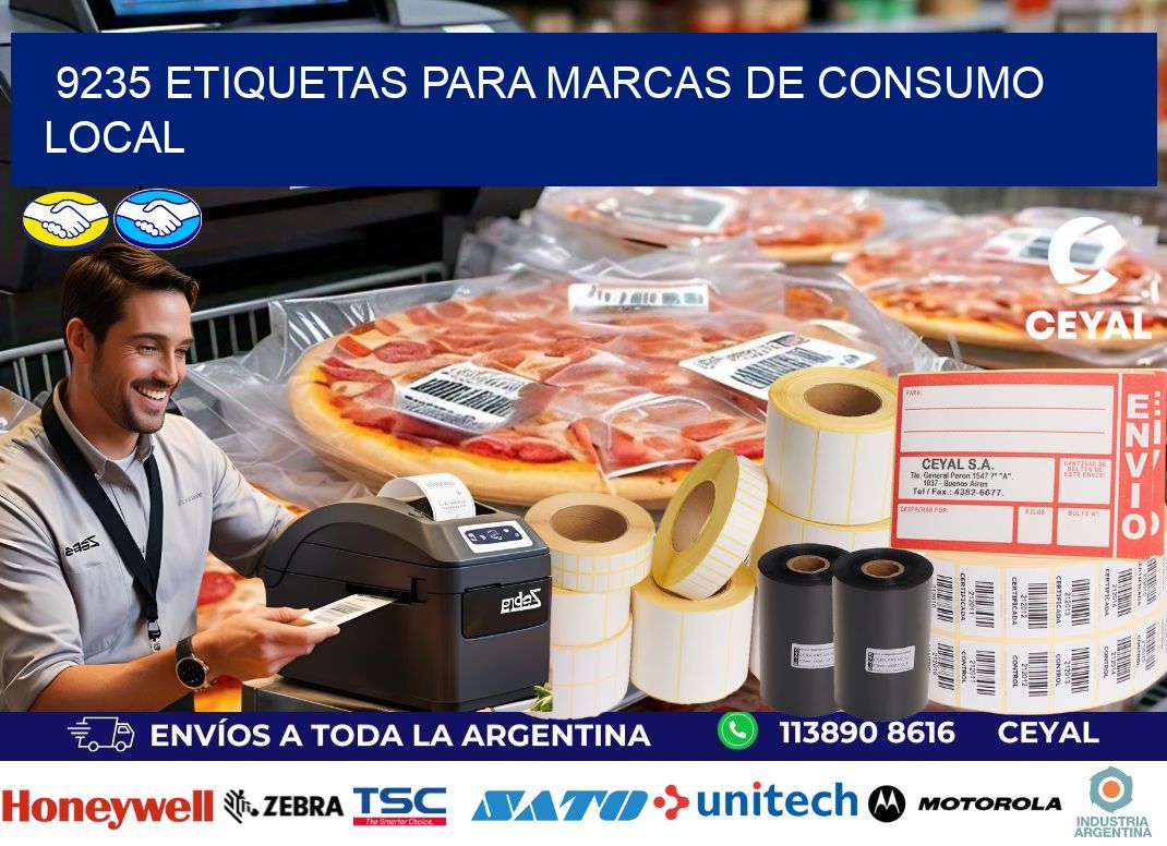 9235 Etiquetas para marcas de consumo local