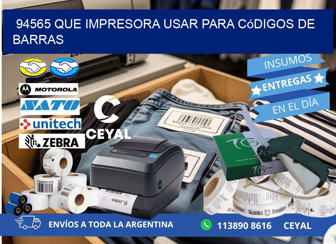 94565 Que impresora usar para códigos de barras