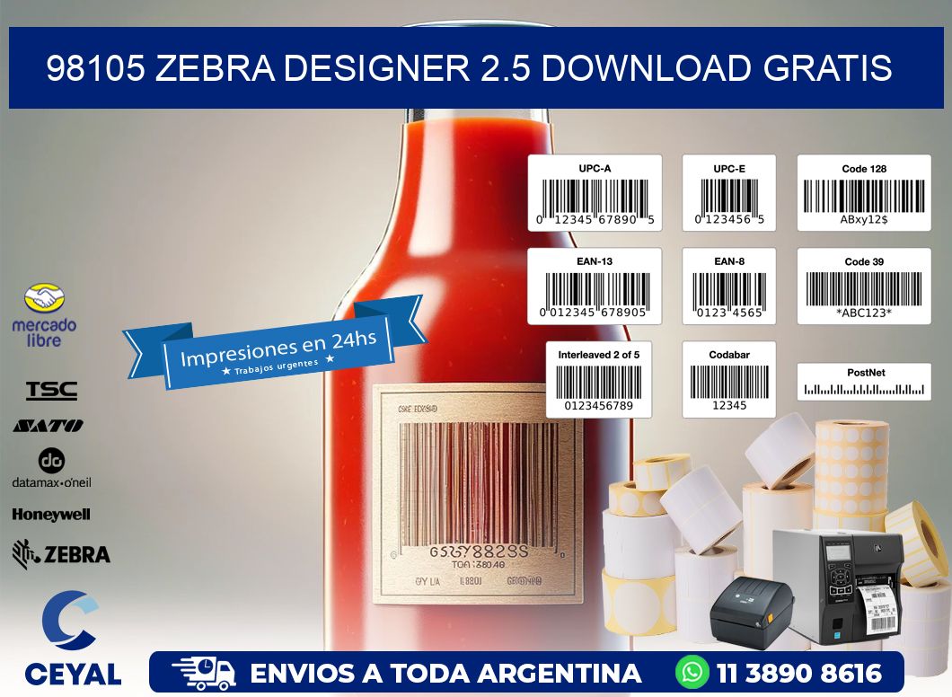 98105 Zebra designer 2.5 download gratis