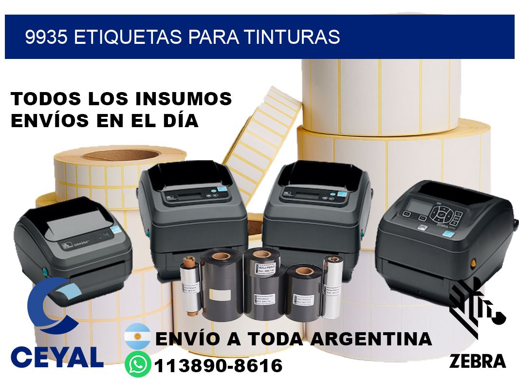 9935 Etiquetas para tinturas