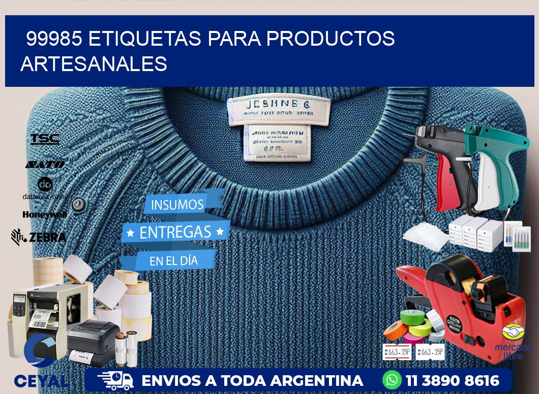 99985 Etiquetas para productos artesanales