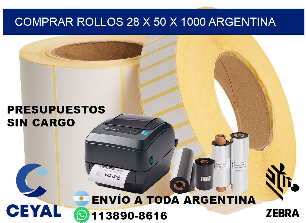 Comprar Rollos 28 x 50 x 1000 argentina