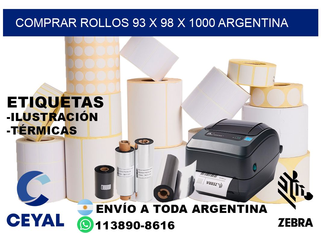 Comprar Rollos 93 x 98 x 1000 argentina